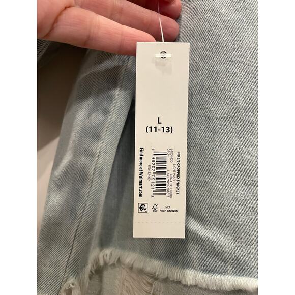 NWT NoBo  Cropped Jean shirt or jacket JR 11-13 - Picture 4 of 10